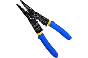 S&R Multiverktyg kabelskalare, avbitare, crimper 210 mm med ergonomiskt handtag, crimptång avisoleringsverktyg avisoleringsve