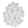 M Fabrics White Shirt Buttons 4 Hole (Resin Button for Shirts 4 Holes Clothes for Sewing, Knitting, Dress Making, Decorations, Art and Craft) - White - Pack of (50)