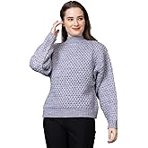 Wear lusso Women’s Pullover Sweater Relaxed Fit for Winter Wear | Full Sleeve | 100% Wool | Latest Stylish Sweater Crafted wi