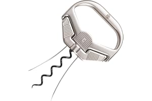 GDL GIOVANNI DE LUCA Cavatappi Professionale con Doppia Lama e Verme per Vini Invecchiati - Apribottiglie di Alta Qualità per Appassionati di Vino e Sommelier - Design Elegante e Versatile