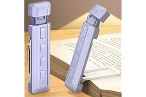 Glocusent Lampka do czytania z wysuwaną elastyczną głowicą świetlną, 5 zwiększonej jasności, pomoc w zasypianiu i timery, lampki do czytania przez USB, do czytania książek w łóżku, idealna dla