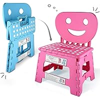 Helperfect 2in1 Klappbarer Kinderstuhl klein mit Rückenlehne