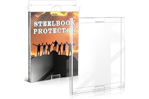 COLLECTHALL Steelbook Protector – Blu Ray Steelbook Aufbewahrungskoffer & 4K Steelbook Protektoren – Transparente und stabile Hüllen für ultimative Sicherheit beim Sammeln – 12 Packungen