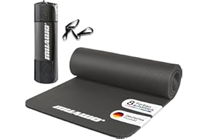 ‎MUAWO Muawo Premium Trainingsmatte, Fitnessmatte, Yogamatte, Gymnastikmatte | rutschfest | extra-dick & extra-lang | bis zu 190 cm lang x 100 cm breit x 1,5 cm dick