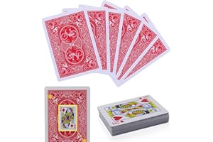 CYJXL Cvery - Carte da gioco magiche segnate, per Adulti 1 set Rosso