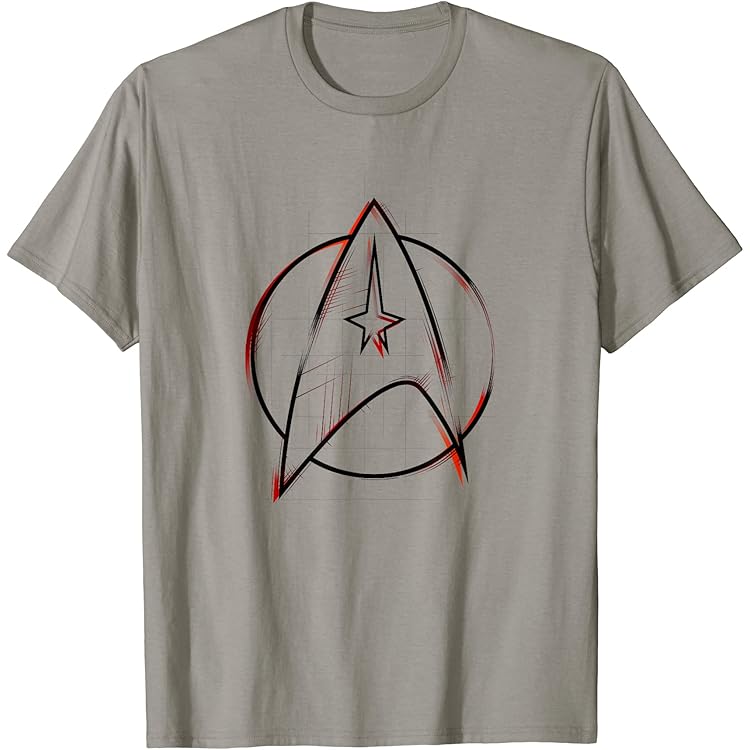 Star Trek Pigiama Uomo | T-Shirt Grafica Grigia A Maniche Corte Con
