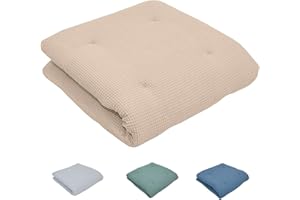 ULLENBOOM Baby Krabbeldecke 100x100 cm gepolstert in Sand (Made in EU) - Krabbeldecke für Baby mit 100% ÖkoTex Baumwolle, ideal als Babydecke, Laufgittereinlage & Spieldecke