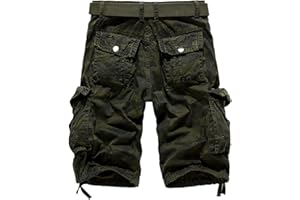 WZYYDS 2023 Short Cargo Homme Short Travail Homme Taille Elastique Pochette Plage Shorts Et Bermudas Homme Pantacourt Cargo Homme Grande Taille Pas Cher Bermuda Homme avec Poche