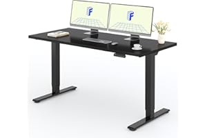 FLEXISPOT Escritorio Elevable Eléctrico 160X80cm con Tablero Entero con 2 Motor, Standing Desk, Mesa Elevable Escritorio de Elevable con 4 Opciones de Memoria Inteligente para Oficina y Hogar(Negro)