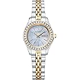 Citizen Ladies' Dress Quartz Stainless Steel Bracelet with Crystals and Day Date