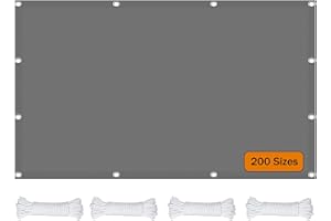 GOUBO Toldo Vela de Sombra Cuadrado 1.5 x 2 m Impermeable Vela de Sombra Prueba de Viento protección UV para Exterior, Jardin, Patio, Gris Claro