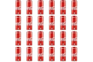COCA-COLA Lot de 24 boîtes de Coke Cola Original taste Cola 330 ml Boisson italienne sans alcool