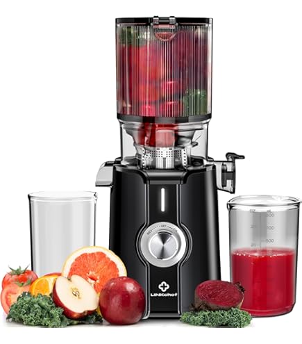 Extracteur De Jus AOBOSI 250W – Grande Ouverture 103mm, 2 Filtres, Idéal Pour Fruits Et Légumes