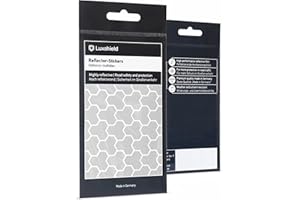 Luxshield Set di Adesivi Reflector - Cybershell per Bicicletta Scooter Carrozzina - Catarifrangente Bici - Catarifrangente Adesivo
