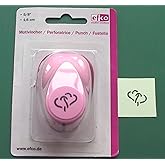 Efco 1,6 cm klein Zwei Herzen, Pink