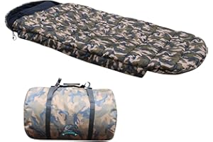 CARPZILLA Sleeping Bag Carp Fishing Snooze 5 Season Fleece Lined with Pillow Camping Hiking Backpacking Traveling