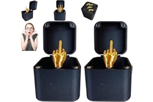 NOLACE 2 Stück Mittelfinger in Einer Box, Überraschungsgeschenkbox mit Mittelfinger, perfektes Pop-up-Geschenk mit Handstreich-Parodie und Box für Erwachsene