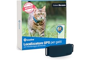 Tractive - GPS gatto | N. 1 sul mercato | Localizzazione in tempo reale | Cronologia delle posizioni | Monitoraggio dell'attività