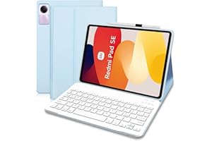 COEZFE Custodia con Tastiera per Xiaomi Redmi Pad SE 11 pollici 2023, Italiano QWERTY Tastiera Bluetooth Magnetica, Custodia Tastiera per Xiaomi Redmi Pad SE 11” 2023, Blu