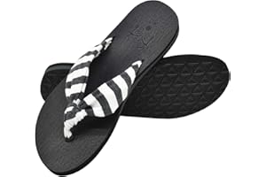 KuaiLu Womens Flip Flops Cloth Strap Thong Yoga Mat Cushion Sandals