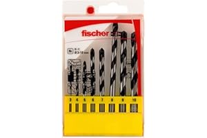Fischer Zestaw Wierteł do Betonu, Szary, 3-10mm