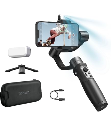 DJI Osmo Mobile 7P + Mic Mini TX - Stabilisateur Smartphone Avec Suivi, Audio, Éclairage - Noir
