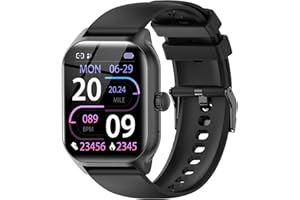 LAOYABB Smartwatch damski i męski z funkcją telefonu, 2,01", tracker fitness z krokomierzem, SpO2/tętno/monitor snu, IP68, wodoszczelny zegarek sportowy do systemu Android iOS