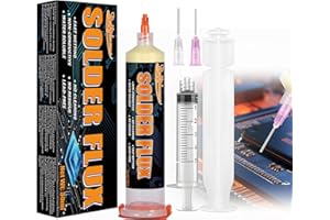 Bellifluous Stagno per Saldare, Flussante per Saldatura a Stagno, 1 Pacchi Pasta Saldante Stagno, Senza Pulizia Flussante per IC/CPU/PCB/LED/BGA/SMD Saldatura e Riparazione Elettronica di Precisione