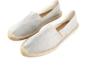 Kentti Uomo Classico Tessuto Naturale Slip-on Espadrillas