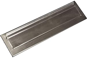 BTV | Bocacartas Construidos en Aluminio Pintado y Acero Inoxidable | Acabado Mate | 29 x 7.4 x 0.2 cm