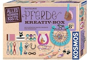 Kosmos 604363 AllesKönnerKiste Pferde Kreativ-Box, DIY-Bastelset für Mädchen und Jungen ab 8 Jahren, Set für den Kindergeburtstag, Die schönsten Bastelprojekte für Pferdefans