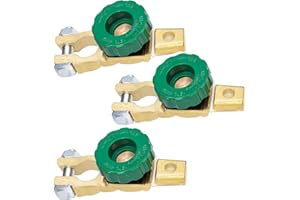 Xpieoyrm 3 pacchi Stacca Batteria per Auto 12V/24V, Morsetto Staccabatteria Interruttore en alliage de zinc, Dispositivo Staccabatteria Rapido per Auto, per Auto Moto Marine Camion Barca