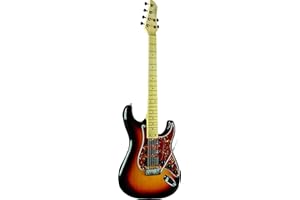 EKO Aire Lite Sunburst Chitarra Elettrica / Battipenna Acero Fiammato
