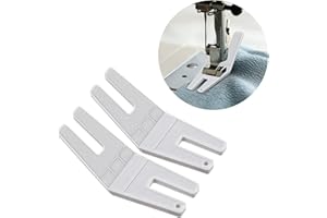 LLOUSSAK 2 Stück Nähmaschinen Nähfuß, Kunststoff Nähfuß Nahthilfe Nähmaschine Werkzeug Nähmaschine Nähen Zubehör Nahtführung für Naht Hilfe Saum Presserfüße Stickerei Nähmaschine