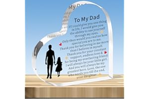 JMIMO Dad Gifts from Daughter Dad Birthday Gifts,To My Dad Acrylic Plaque Dad Christmas Fathers Day Gift Best Dad Present