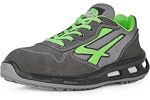 U-POWER DON'T WORRY... BE HAPPY! U-Power | Scarpe Antinfortunistiche Basse Point S ESD S1PS FO SR, Puntale Alluminio, Antiperforazione Tessile No Metal