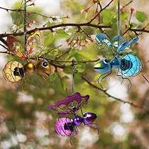 3er-Set Solar Bienen-Lichterkette – Hängende Leuchten Mit Insekten-Design Für Garten, Terrasse & Hof