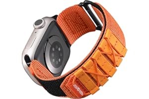 Bandletic Nylonowy pasek do Apple Watch 41 mm, 40 mm, 38 mm, 49 mm, 45 mm, 42 mm, 44 mm, regulowany pasek do iWatch SE/Ultra/Ultra 2/Series 9, 8, 7, 6, 5, 4, 3, 2, 1