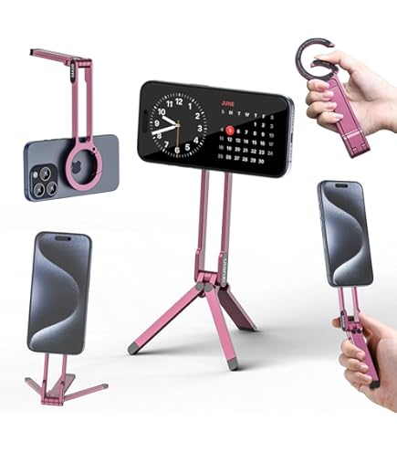 MOFT Smartphone statief voor iPhone 17/16/15/14/13 serie compatibel met MagSafe, draagbare iPhone-statief met 3 modi voor self-vlogging, bladeren, macrofotografie, videogesprek, taupe