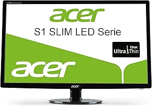Acer S271HLAbid 27 inch Full HD LED Monitor (100000000:1, 250cd/m2, 1920 x 1080, 2ms, VGA/DVI/HDMI)