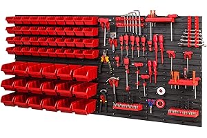 PAFEN Storage System 1544 x 780 mm Stacking Boxes Wall Shelf Storage Boxes Storage Shelves 58 Boxes