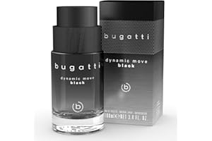 bugatti Dynamic Move Black perfume for men 100 ml I oriental-woody men's eau de perfume I sensual-strong combination of cashmere wood, musk & lychee I fruity, fresh & woody-warm