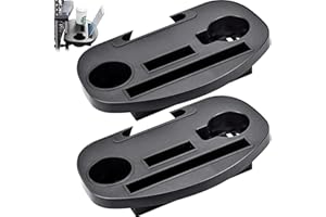 KELISTINY 2 Pcs Clip on Side Table Chair Side Tray, Zero Gravity Chair Cup Holder with Mobile Device Slot and Cup Holder for Garden Sun Lounger Recliner Camping Picnic Outdoor Beach Garden Fishing Chair