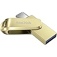 SanDisk Ultra Dual Drive Luxe Type C, Gold, 256GB, Up to 400MB/s Transfer Speed, USB 3.2 Gen 1, 5 Y Warranty