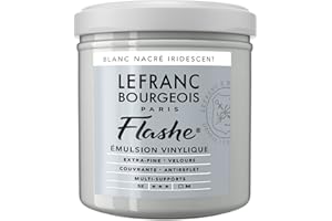 Lefranc Bourgeois Flashe – Colore, Vernice acrilica, Vinile, Bianco Perla Iridescente, 125 ml (Confezione da 1)