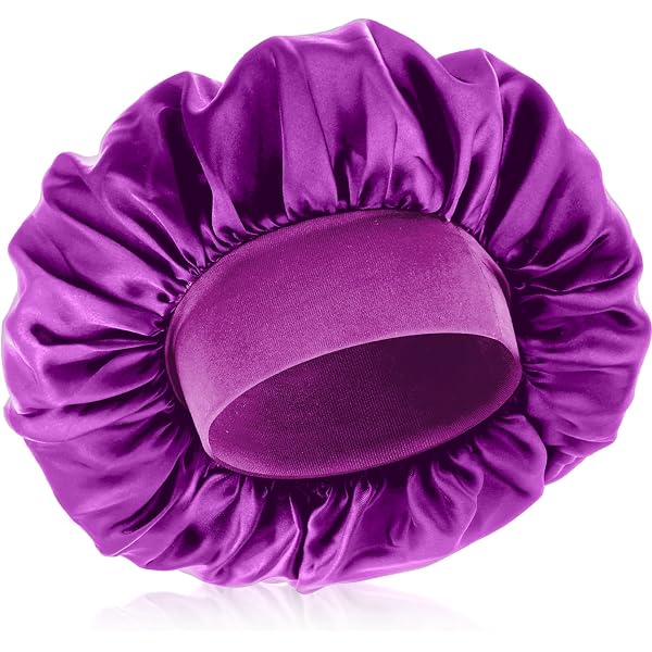 MoHern Satin-Schlafhaube Für Herren & Frauen – Doppellagig, Wendbar, Größe L (bis 58,4 Cm Kopfumfang)