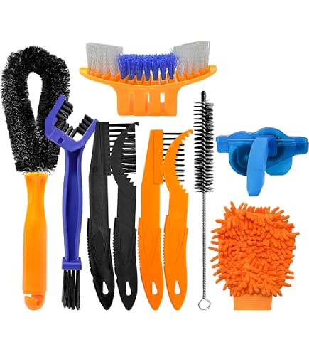 YOYEAH Lot De 5 Brosses Nettoyage Chaîne Vélo Moto - Kit Complet Brosse Pignon Et Chaîne