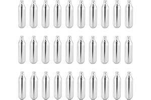 UNIFUN Pack 30 Unthreaded Non Threaded 8g Soda Sparklets Siphons Homebrew Beer Pump Dispenser CO2 Cartridges