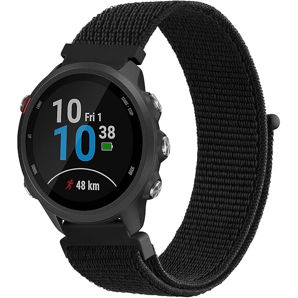 Bracelet Nylon Réglable Pour Montre Suunto Race 2 - Léger, Respirant, Boucle Ajustable, Noir - Compatible Homme Et Femme