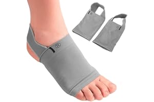 ZJchao 1Pair Arch Support Sleeves, Compression Metatarsal Arch Support Brace, Elastic Cushioned Foot Supports Breathable Plantar Fasciitis Relief Brace, for Flat Foot Plantar Fasciitis Heel Spurs